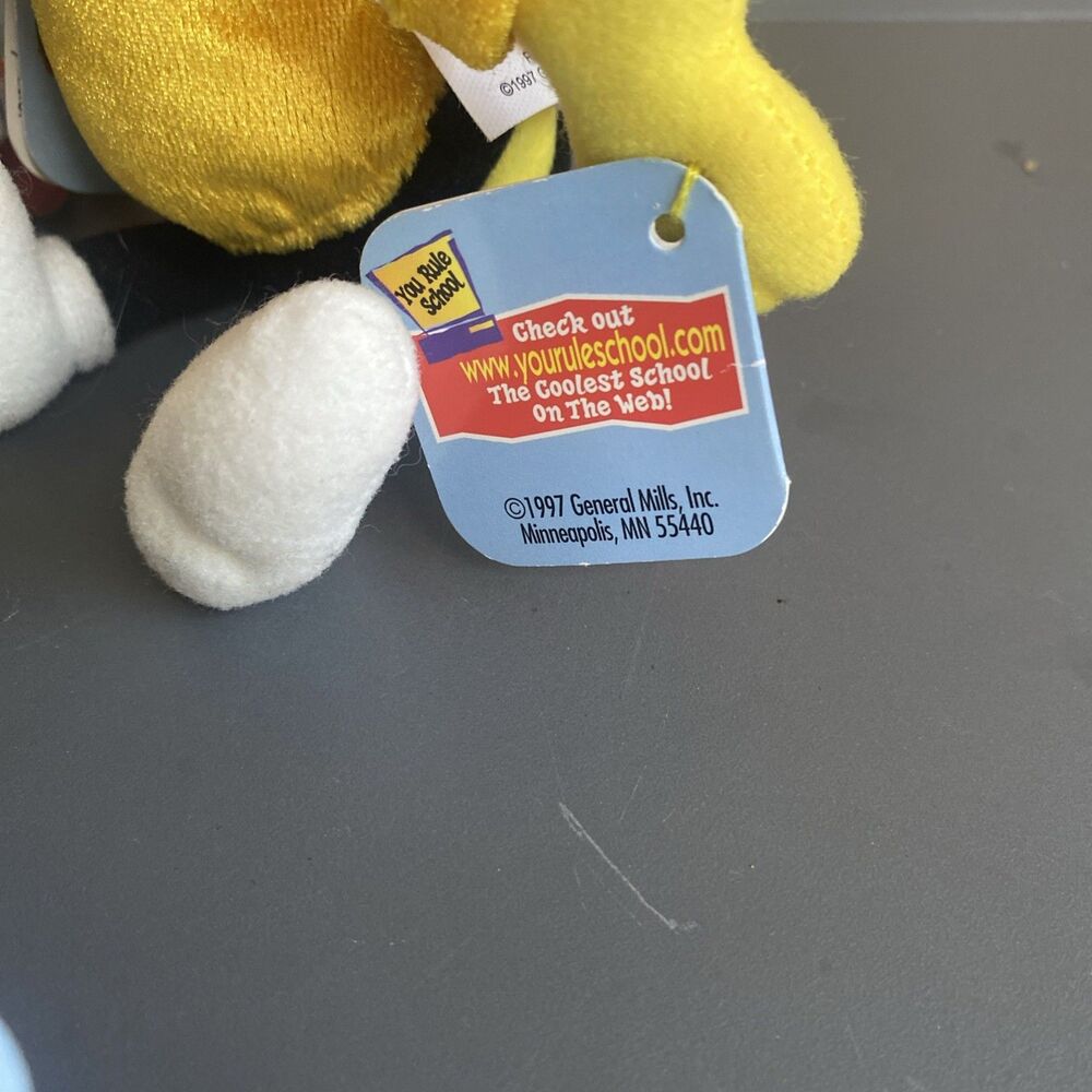 Lot 4 General Mills Big G Breakfast Babies Plush 1997 Trix Buzz NWT Vintage - Picture 4 of 4